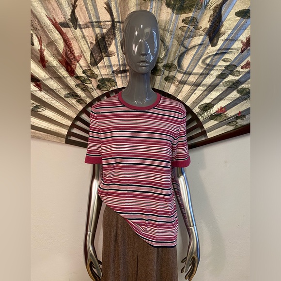 Vintage Jaeger Striped Top, M - Picture 1 of 4